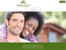 Tablet Screenshot of landmarkdentalarts.com